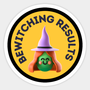 Cute Witch Halloween Sticker